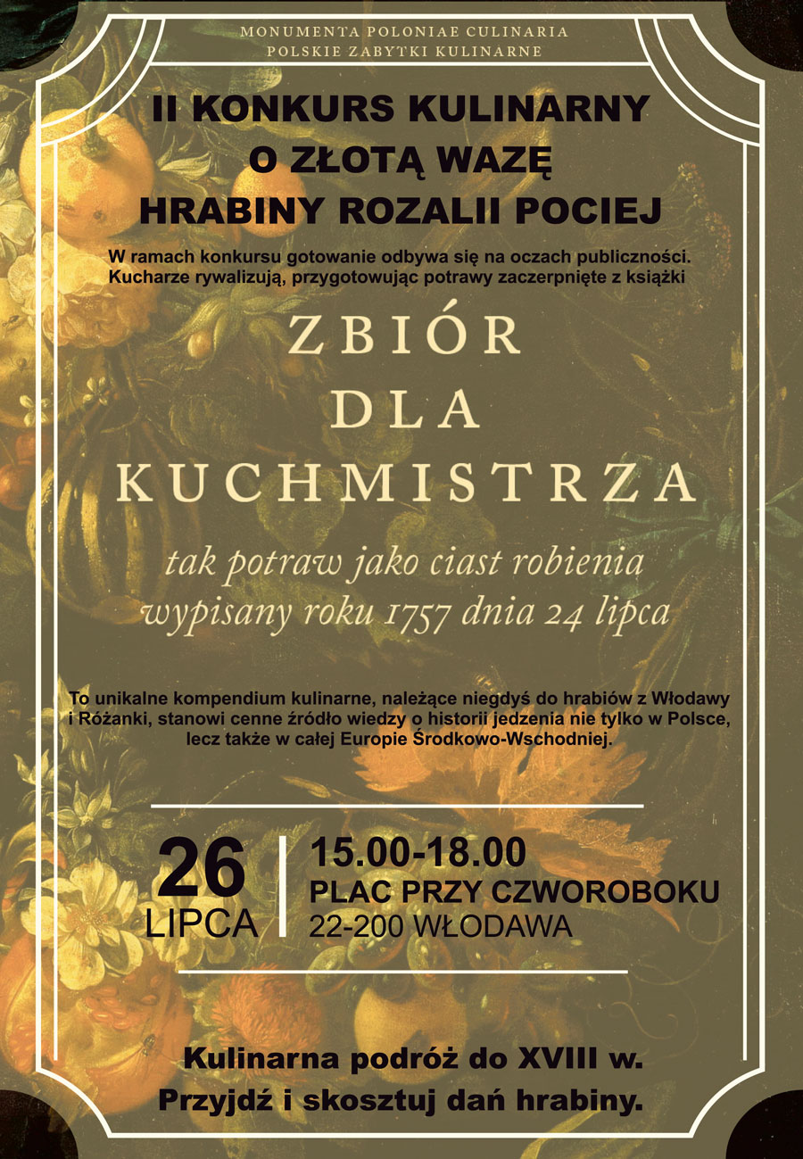 II Konkurs Kulinarny o&nbsp;Złotą Wazę Hrabiny Rozalii Pociej